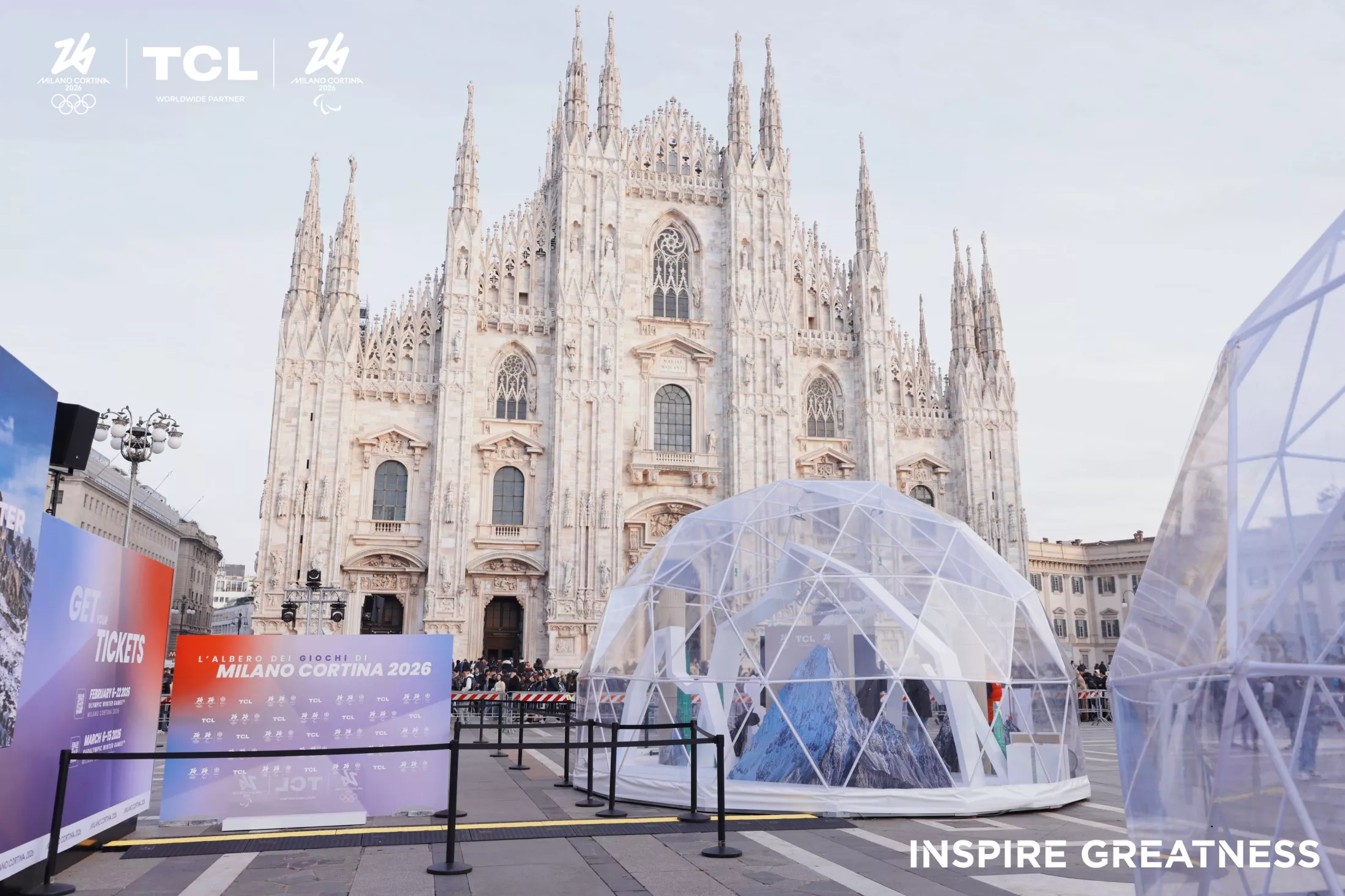 Μιλάνο: Όταν το πνεύμα των Χριστουγέννων συνάντησε το Ολυμπιακό πνεύμα 