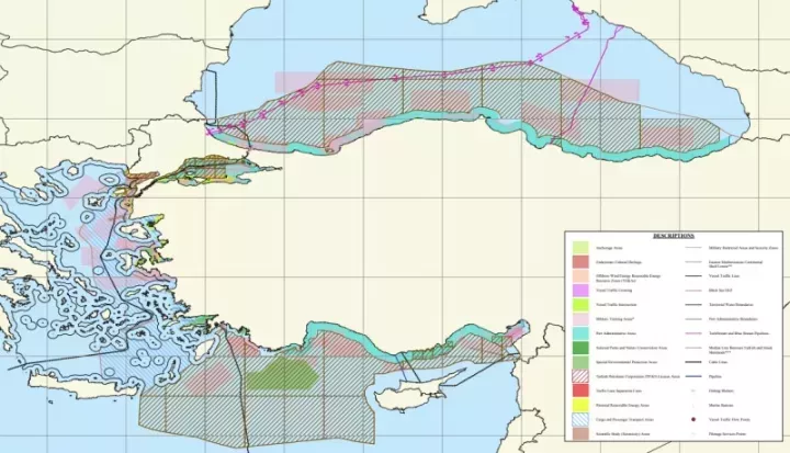 Ο τουρκικός χάρτης της «Γαλάζιας Πατρίδας» στην ΟΥΝΕΣΚΟ - Η αντίδραση της Αθήνας 