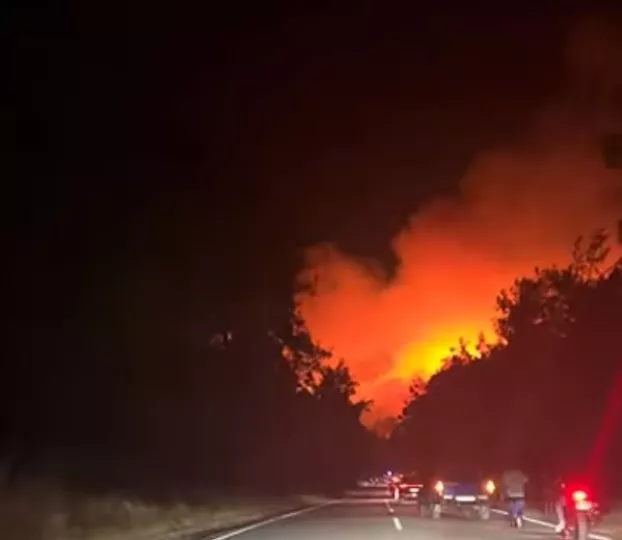 Μαίνεται η μεγάλη φωτιά στη Θάσο σε δύο μέτωπα – Σηκώθηκαν τα εναέρια μέσα (vids)