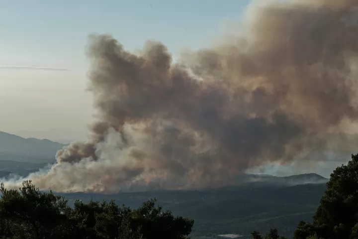 Πυρκαγιά στη Φιλία της Λέσβου - Κάηκαν 300 στρέμματα στο Σκαλοχώρι 