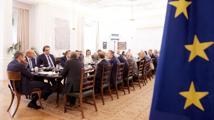 Συνάντηση του πρωθυπουργού Κυρ. Μητσοτάκη με τους επικεφαλής των ιδρυμάτων της «Πρωτοβουλίας '21»