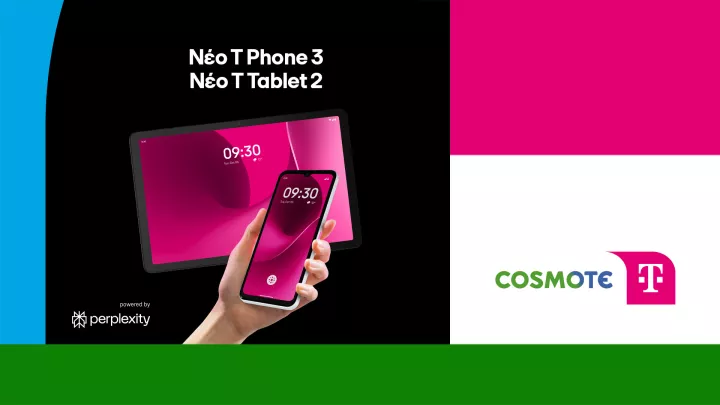 COSMOTE TELEKOM: Φέρνει για πρώτη φορά στην Ελλάδα τις ΑΙ συσκευές T Phone 3 και Τ Tablet 2  