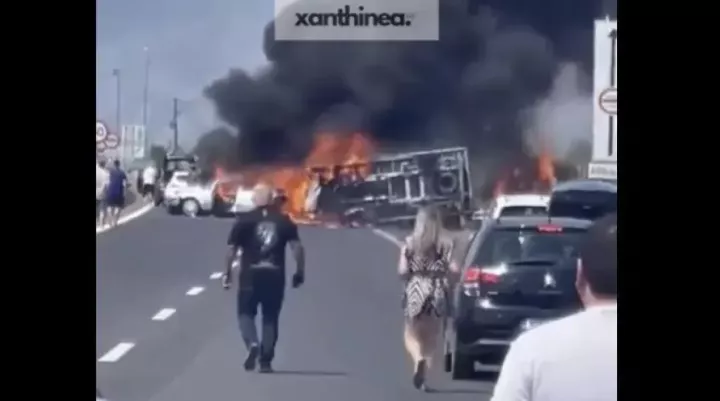 Σοκαριστικό τροχαίο στην Εγνατία Οδό πριν τα διόδια του Ιάσμου: Τρία άτομα απανθρακώθηκαν, ένας σοβαρά τραυματίας