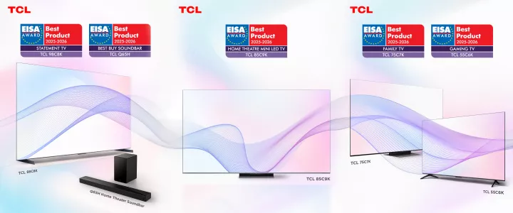 Η TCL κυριαρχεί με πέντε βραβεία EISA 