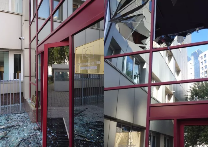 Ζημιές σε κτίριο αντιπροσωπείας της ΕΕ από τα ρωσικά πλήγματα στο Κίεβο 