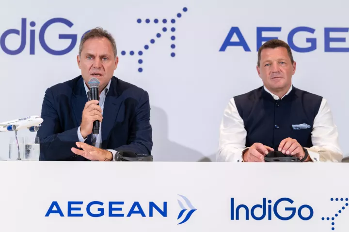 Η IndiGo και η AEGEAN υπογράφουν Μνημόνιο Συνεργασίας για πτήσεις κοινού κωδικού