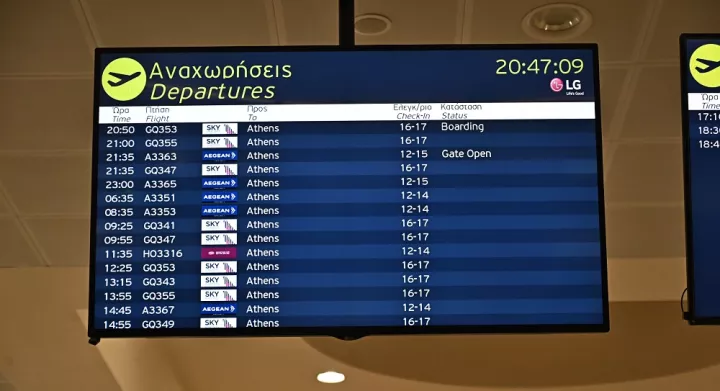 Αύξηση 6,7% των επιβατών στα 24 αεροδρόμια διαχείρισης ΥΠΑ για το οκτάμηνο