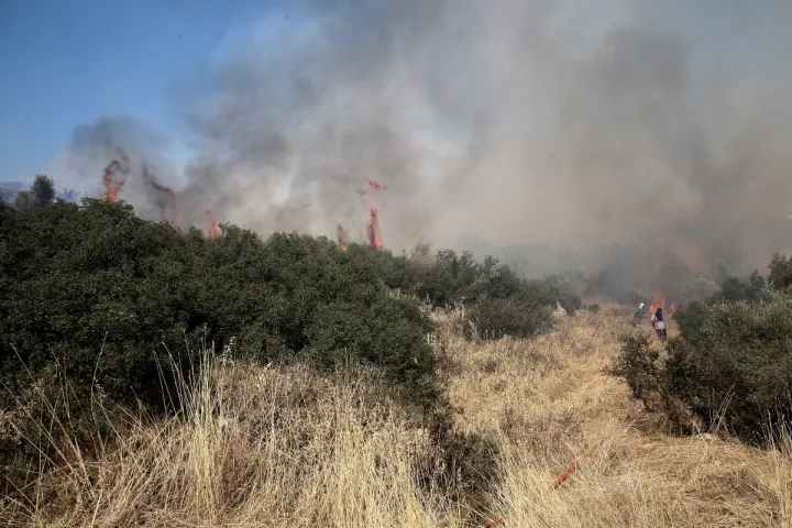 Πυρκαγιά σε δασική έκταση στην Άρτα - Σηκώθηκαν εναέρια μέσα