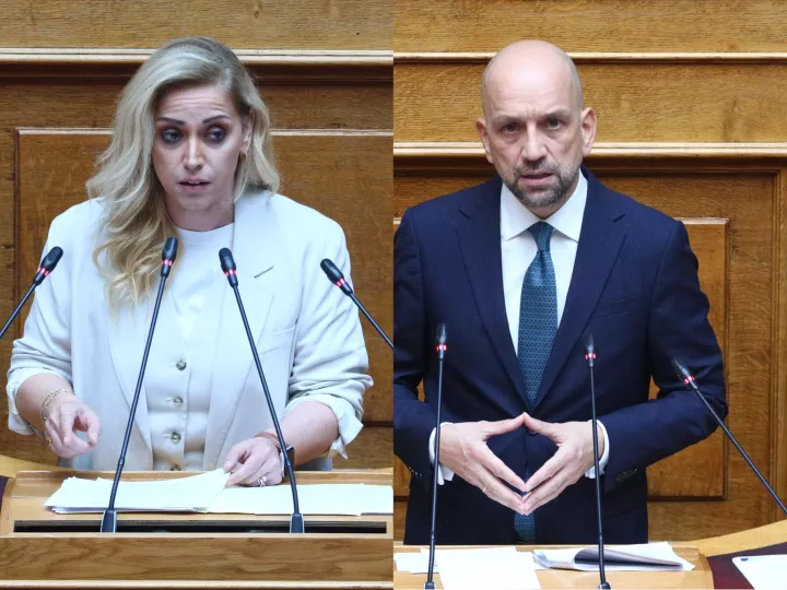 Άγρια επίθεση της Ρ. Χρηστίδου στον Κ. Μπάρκα: Αν ξανά γελάσεις την ώρα που μιλάω, θα σου σπάσω τα μούτρα