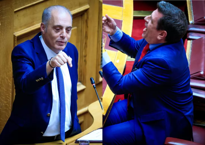 Έντονη λεκτική αντιπαράθεση Κ. Βελόπουλου - Δ. Καιρίδη στη συζήτηση για εξωτερική πολιτική