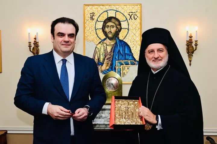 Συνάντηση Κυρ. Πιερρακάκη με τον Αρχιεπίσκοπο Αμερικής: «Γέφυρα» φιλίας και συνεργασίας μεταξύ Ελλάδας - ΗΠΑ