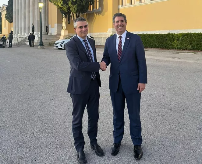 Χρ. Δήμας σε Μ. Rigas: Καθοριστικός ο ρόλος της Ελλάδας στη λειτουργία του Ευρωπαϊκού Διαδρόμου Μεταφορών «Βαλτικής - Μαύρης Θάλασσας - Αιγαίου»