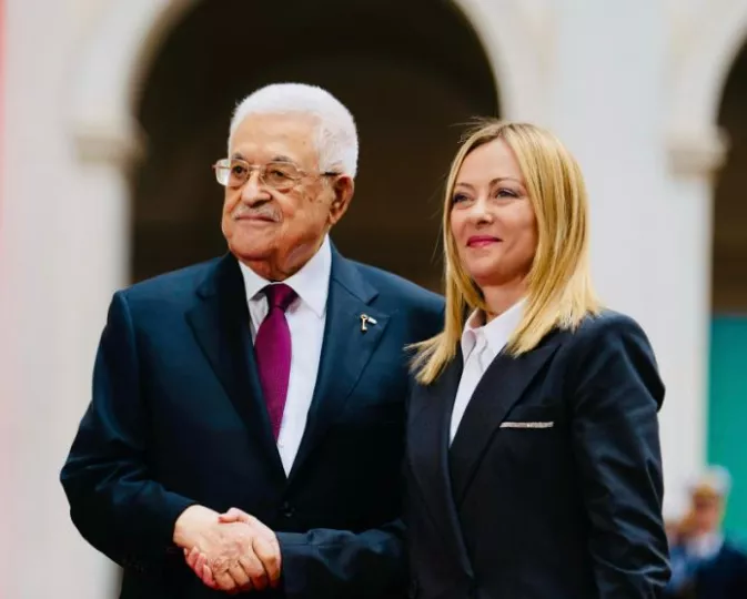 Ιταλία: Συνάντηση της Τζόρτζια Μελόνι με τον Μαχμούντ Αμπάς