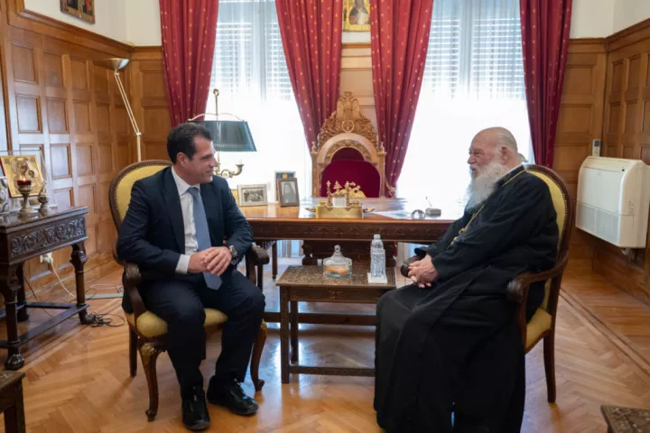 Συνάντηση Θ. Πλεύρη - Ιερώνυμου: Επιλέγουμε τη συνεργασία με την Εκκλησία