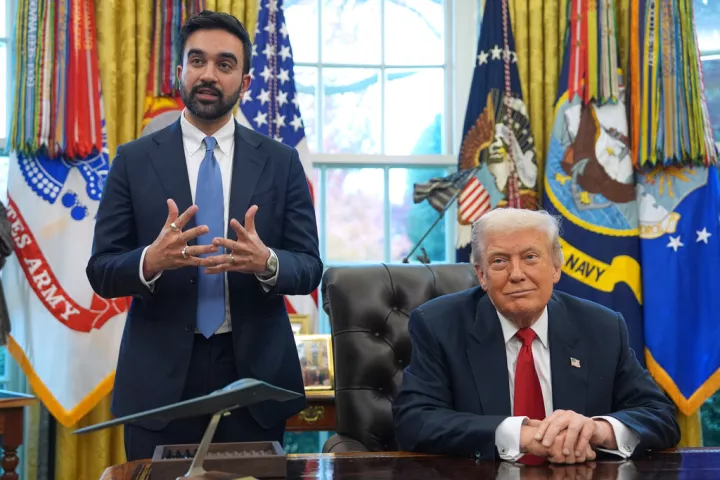 Σε θετικό κλίμα η συνάντηση Τραμπ-Μαμντάνι: «Θέλουμε η πόλη να τα πάει πολύ καλά», είπε ο Αμερικανός πρόεδρος