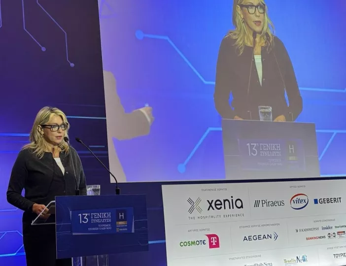 Η υφυπουργός Τουρισμού Άννα Καραμανλή στα εγκαίνια της Xenia 2025	