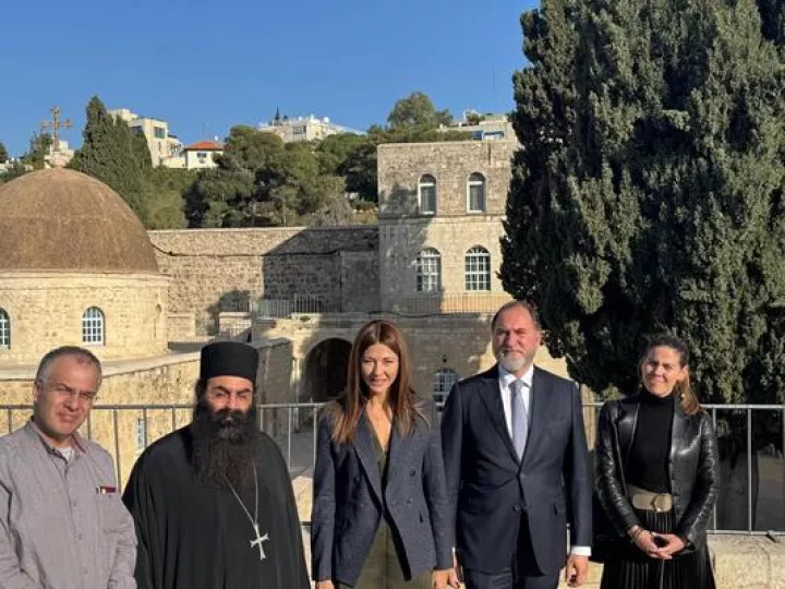 Σ. Ζαχαράκη στο Πατριαρχείο Ιεροσολύμων: Η Ελλάδα θα χρηματοδοτήσει την αναβάθμιση του Πανίερου Ναού της Αναστάσεως