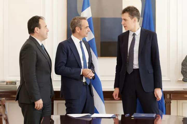 Συνάντηση Κυρ. Μητσοτάκη με τον CEO της Mistral: Εξετάστηκαν πεδία πιθανής συνεργασίας 