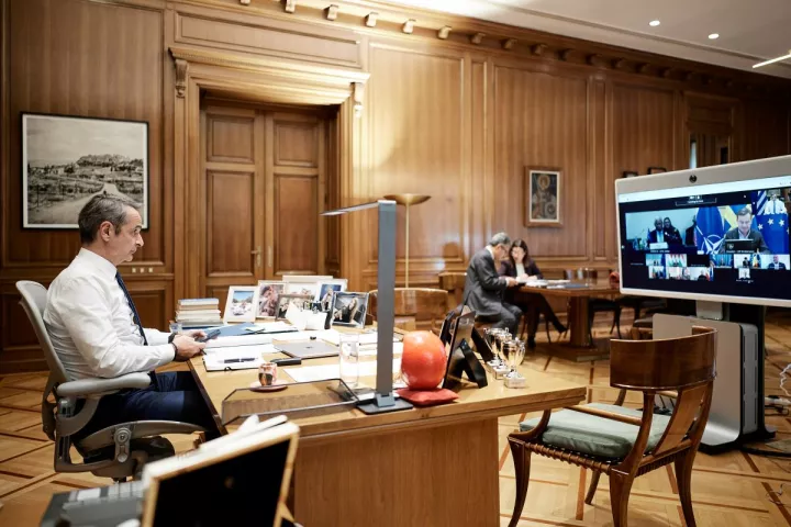 Κυρ. Μητσοτάκης στην τηλεδιάσκεψη του ΕΛΚ για το Ουκρανικό: Θετική η πρόοδος που διαφαίνεται στις συνομιλίες Ουκρανίας - ΗΠΑ