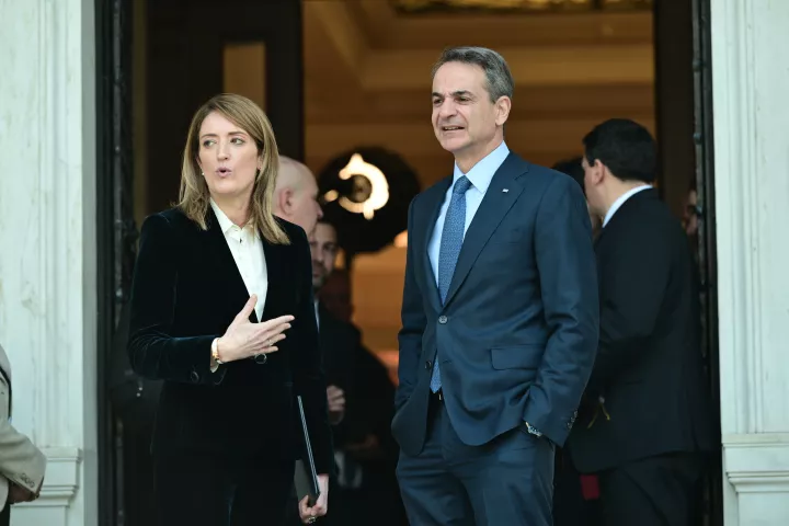 Κυρ. Μητσοτάκης: Θα συναντηθεί με την πρόεδρο του Ευρωπαϊκού Κοινοβουλίου, Ρομπέρτα Μέτσολα