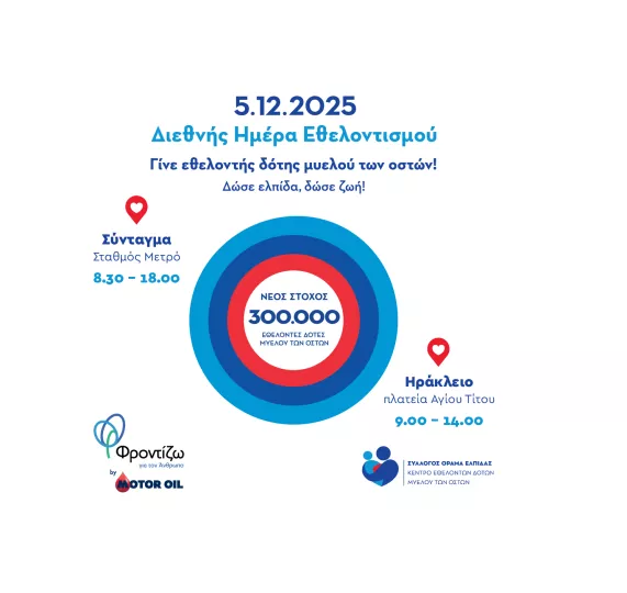 Η Motor Oil και το «ΟΡΑΜΑ ΕΛΠΙΔΑΣ» ενώνουν τις δυνάμεις τους για την Διεθνή Ημέρα Εθελοντισμού σε Αθήνα και Ηράκλειο Κρήτης