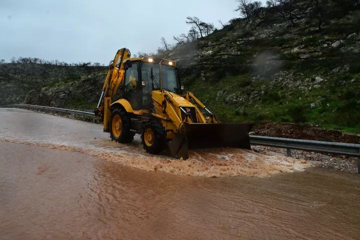 Ξεπέρασε τα 280 χιλιοστά το ύψος βροχής στην Παλαιοκούνδουρα Μάνδρας