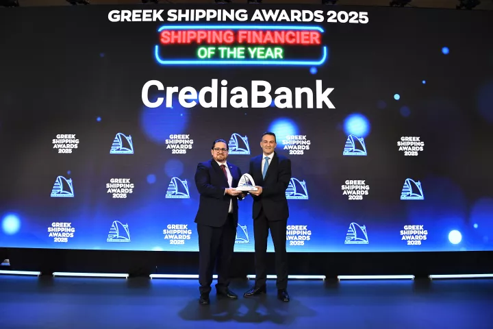 Η CrediaBank «Shipping Financier of the Year» στα Lloyd’s List Greek Shipping Awards
