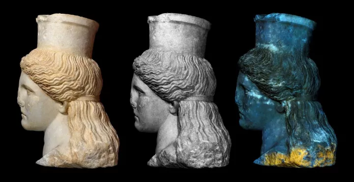 Αναδεικνύεται η πολυχρωμία του ταφικού μνημείου του Τύμβου Καστά στην Αμφίπολη