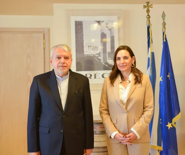 Συνάντηση Ό. Κεφαλογιάννη με υπουργό Τουρισμού Ιράν - Στόχος η διεύρυνση της συνεργασίας μεταξύ των δύο χωρών