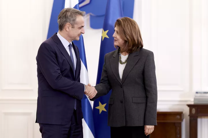 Συνάντηση του Κυρ. Μητσοτάκη με την απεσταλμένη του ΟΗΕ για την Κύπρο: Στο επίκεντρο η συνάντηση με Χριστοδουλίδη - Ερχιουρμάν (pic)