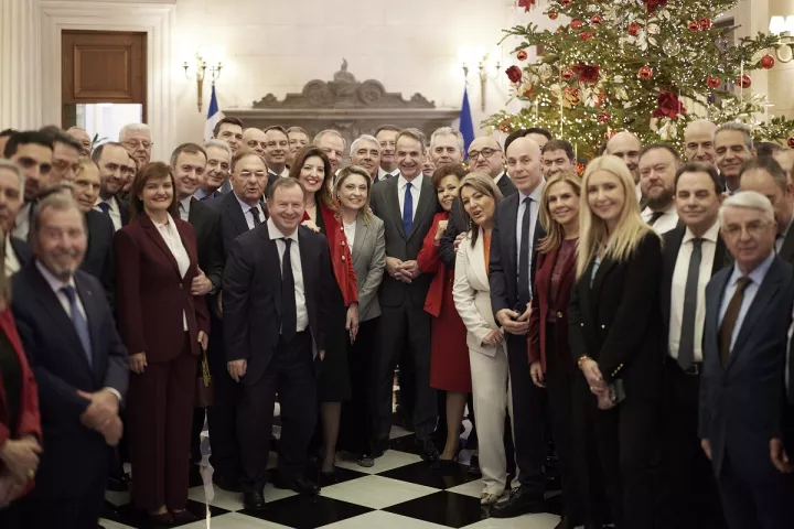 Συνάντηση του Κυρ. Μητσοτάκη με τους βουλευτές της ΝΔ στο Μέγαρο Μαξίμου 