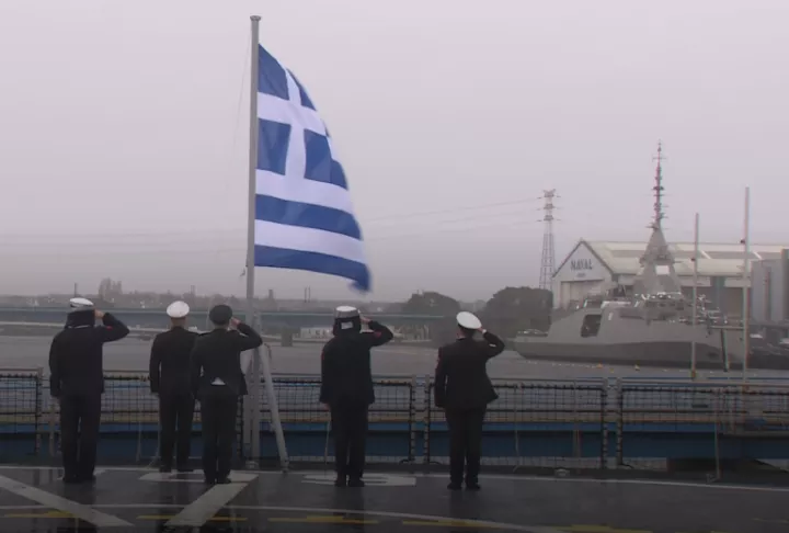 Ιστορική ημέρα για το Πολεμικό Ναυτικό: Η Ελλάδα παρέλαβε την πρώτη φρεγάτα Belharra 