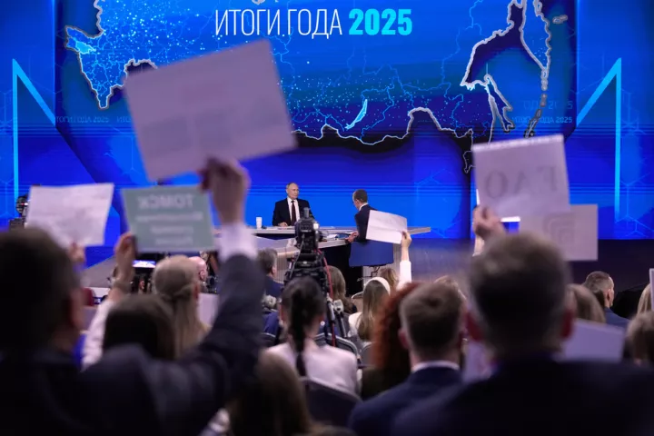 Σαρκαστικά μηνύματα εμφανίστηκαν εν μέσω της συνέντευξης Τύπου του Πούτιν