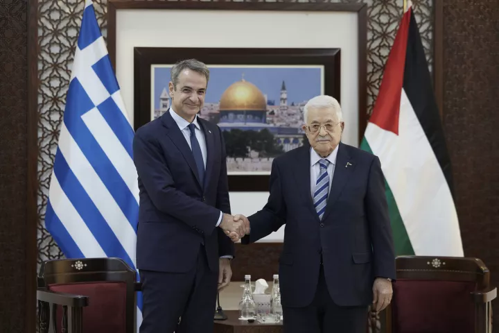 Κυρ. Μητσοτάκης σε Αμπάς: Αναγνωρίζουμε τη σπουδαιότητα της Παλαιστινιακής Αρχής