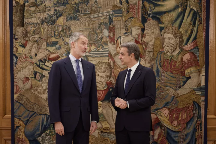 Συνάντηση Κυρ. Μητσοτάκη με τον Βασιλιά της Ισπανίας Φελίπε ΣΤ' (vid)