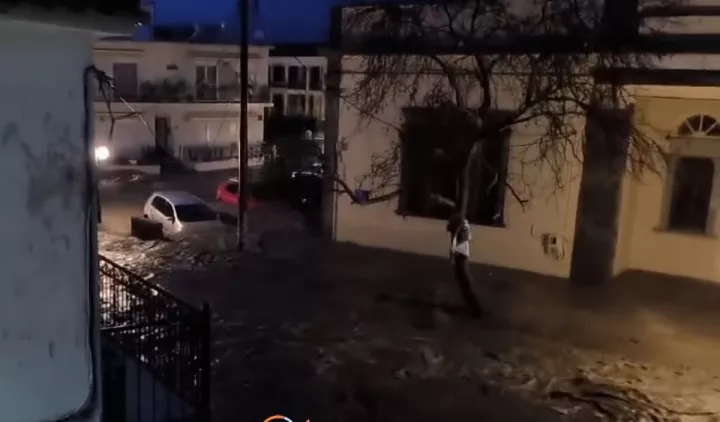 Κακοκαιρία στη Λήμνο: Δυσκολία στις μετακινήσεις - Ήχησε το 112