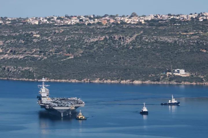 Αεροπλανοφόρο Gerald R. Ford: Έφτασε στα ανοιχτά του Ισραήλ (vid)