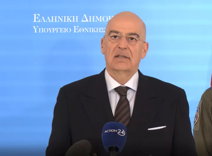 Ν. Δένδιας: H Eλλάδα στέλνει στην Κύπρο δύο φρεγάτες και F-16 (vid)