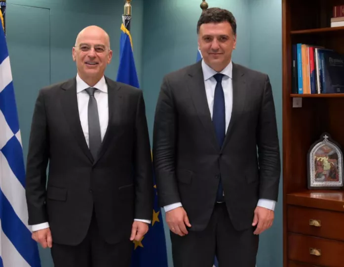 Συνάντηση Δένδια - Κικίλια για τη σχεδίαση και ναυπήγηση του Εθνικού Πλοίου