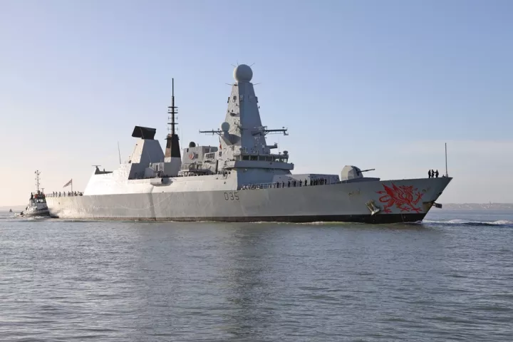 Το βρετανικό αντιτορπιλικό «Δράκος» έφτασε στην Κύπρο