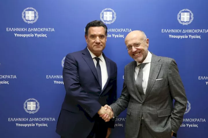 Συνάντηση του Άδ.Γεωργιάδη με τον απερχόμενο υφυπουργό Υγείας Δ.Βαρτζόπουλο