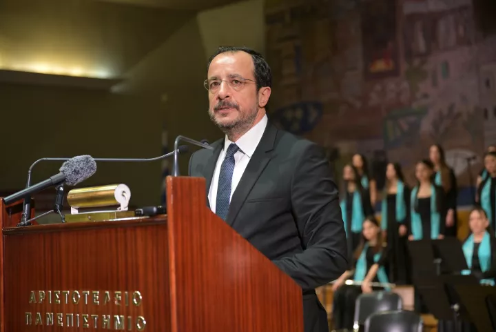 Χριστοδουλίδης από ΑΠΘ: Η απελευθέρωση της Κύπρου είναι η ύψιστή μας προτεραιότητα