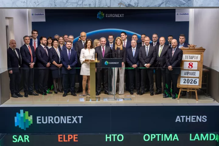 Η CrediaBank χτύπησε το καμπανάκι της Συνεδρίασης του Χρηματιστηρίου Αθηνών