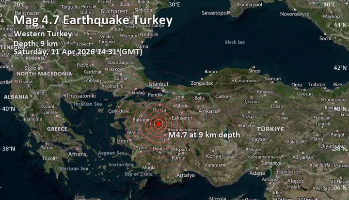 Σεισμός 4,8 Ρίχτερ στη δυτική Τουρκία