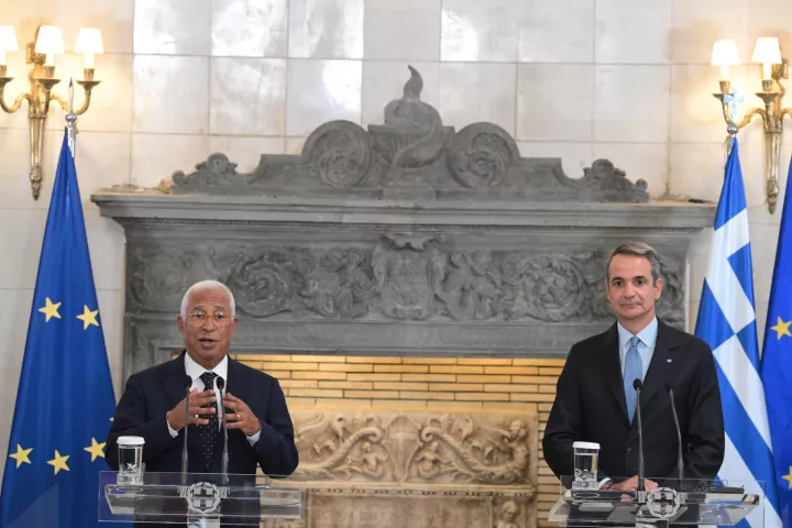 Συνάντηση Κυρ. Μητσοτάκη με τον Αντόνιο Κόστα του Ευρωπαϊκού Συμβουλίου 