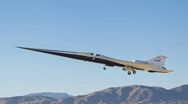 NASA: Το πειραματικό X-59 ανεβάζει ύψος και ταχύτητα στις δοκιμές πτήσης