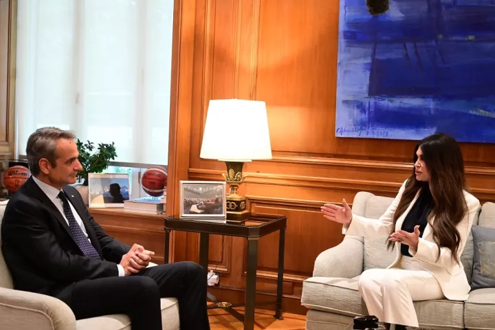 Συνάντηση Κυρ. Μητσοτάκη με Γκίλφοϊλ στο Μέγαρο Μαξίμου