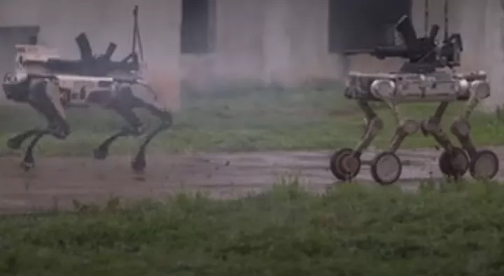 Κίνα: Ο στρατός εκπαιδεύεται με σκυλιά-ρομπότ και drones (vid)