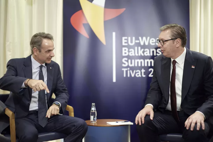 Συνάντηση Μητσοτάκη - Βούτσιτς: Στο επίκεντρο η ενεργειακή συνεργασία και η στήριξη της ευρωπαϊκής πορείας της Σερβίας