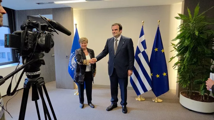 Συνάντηση Πιερρακάκη με Γκεοργκίεβα (ΔΝΤ): Ηγέτης η Ελλάδα στη ΝΑ Ευρώπη - Στις κορυφαίες η ελληνική οικονομία